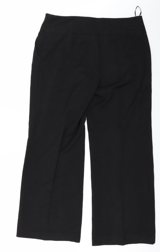 Womens UK Size 38 in Preworn Regular Fit  Black Trousers