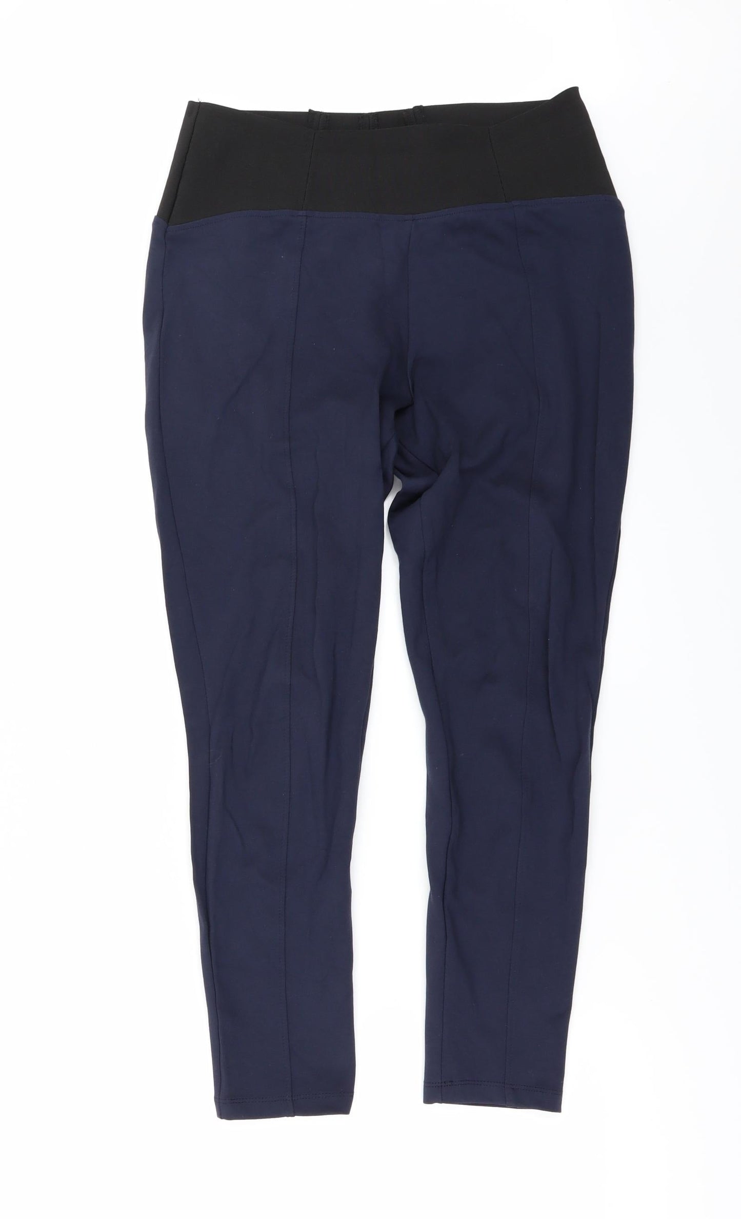 Womens UK Size 12 Marks and Spencer Regular Fit  Blue Trousers