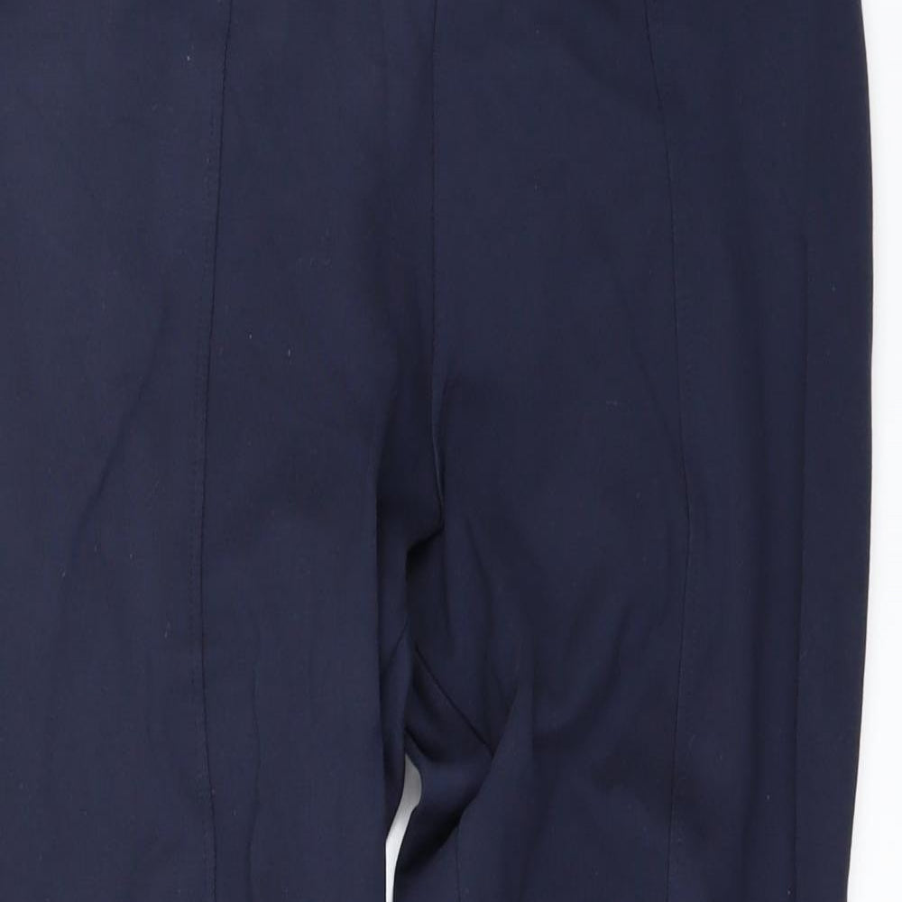 Womens UK Size 12 Marks and Spencer Regular Fit  Blue Trousers