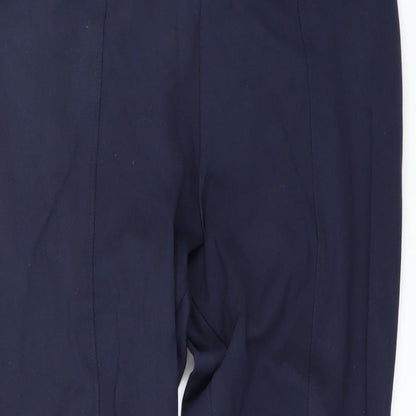 Womens UK Size 12 Marks and Spencer Regular Fit  Blue Trousers