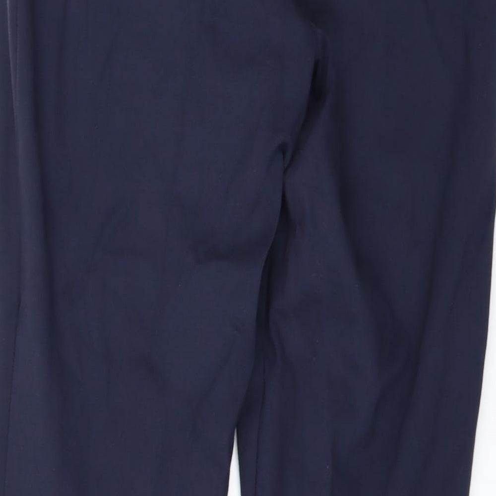 Womens UK Size 12 Marks and Spencer Regular Fit  Blue Trousers