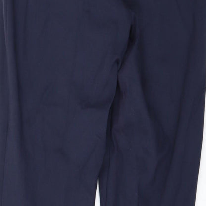 Womens UK Size 12 Marks and Spencer Regular Fit  Blue Trousers