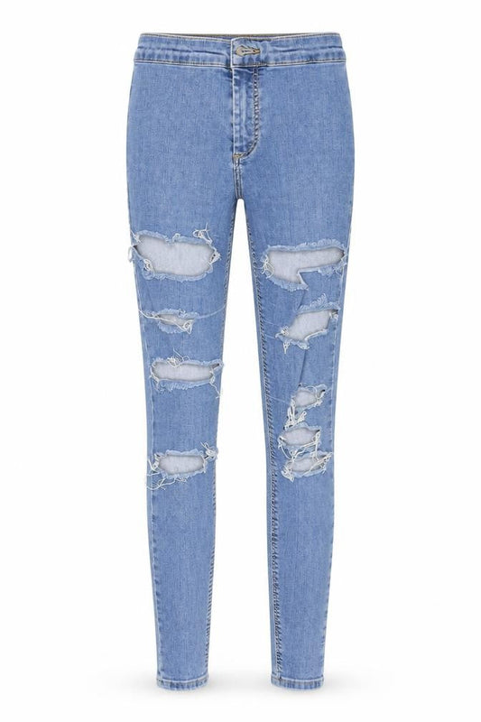 Womens UK Size 26 in Topshop Regular Fit Skinny Blue Jeans