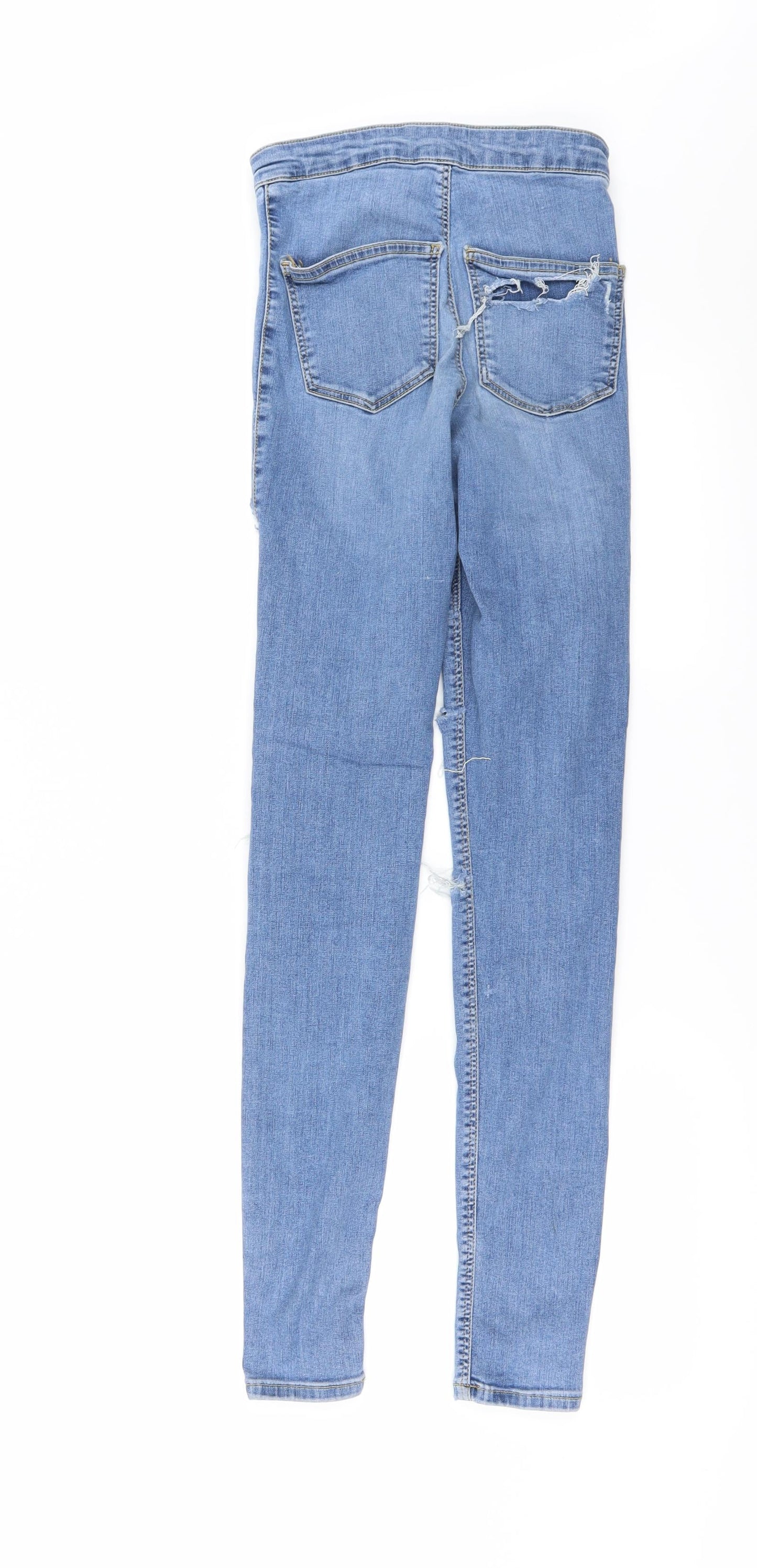 Topshop Womens Blue  Denim Skinny Jeans Size 26 in L30 in