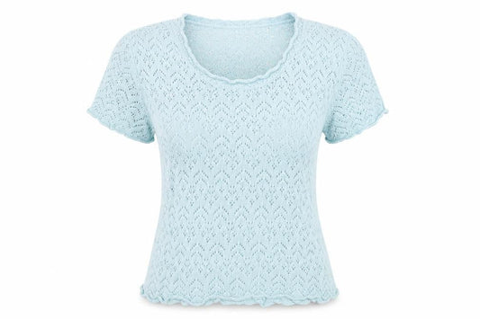 Womens UK Size 16 Pure & Natural Green Basic T-Shirt