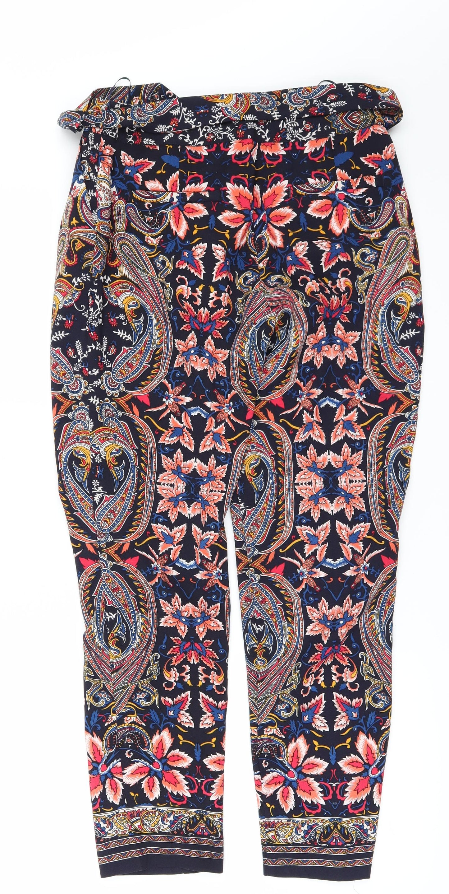 Womens UK Size 8 Oasis Regular Fit  Multicoloured Trousers