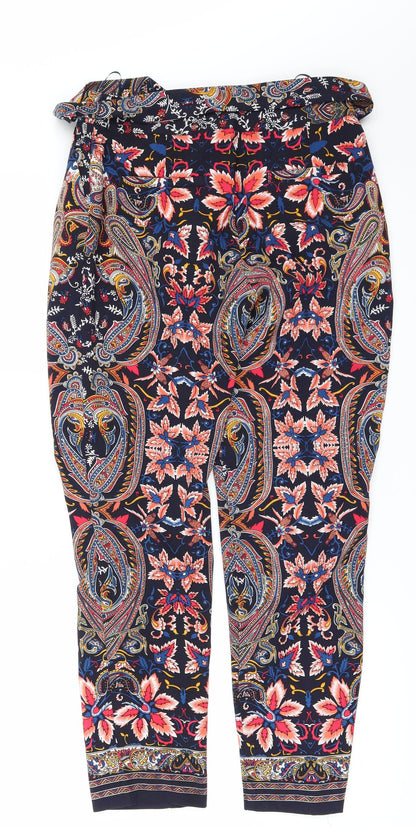 Womens UK Size 8 Oasis Regular Fit  Multicoloured Trousers