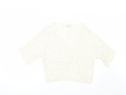 Store Twenty One Womens Ivory   Cardigan Jumper Size M