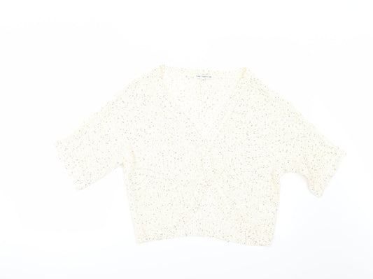 Store Twenty One Womens Ivory   Cardigan Jumper Size M