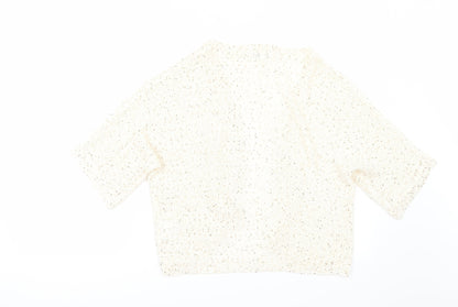 Store Twenty One Womens Ivory   Cardigan Jumper Size M