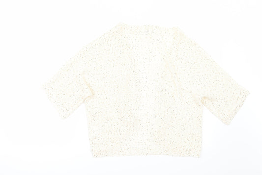 Store Twenty One Womens Ivory   Cardigan Jumper Size M