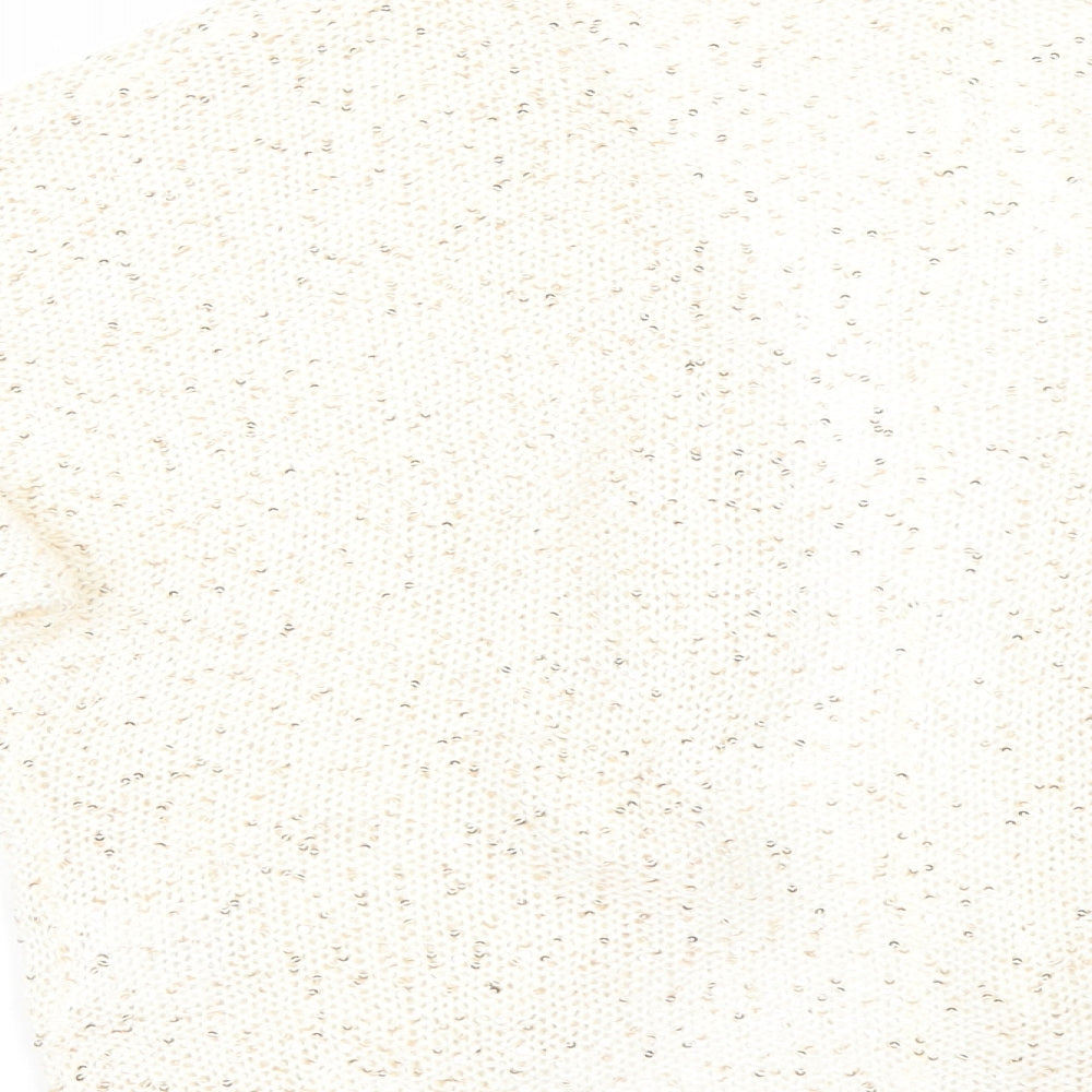Store Twenty One Womens Ivory   Cardigan Jumper Size M