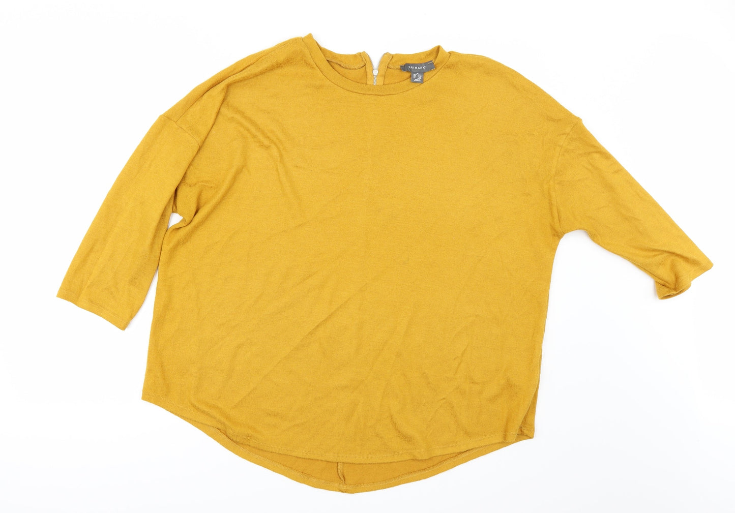 Primark Womens Yellow   Pullover Jumper Size M