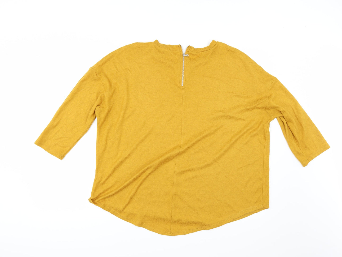 Primark Womens Yellow   Pullover Jumper Size M