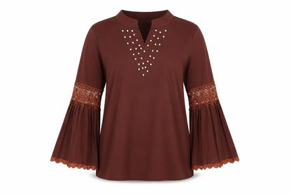 Womens UK Size M Berksha Red Tunic Blouse