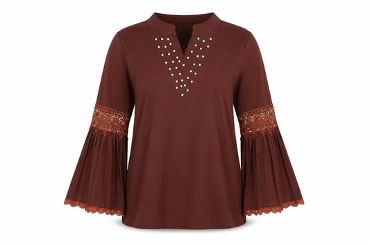 Womens UK Size M Berksha Red Tunic Blouse
