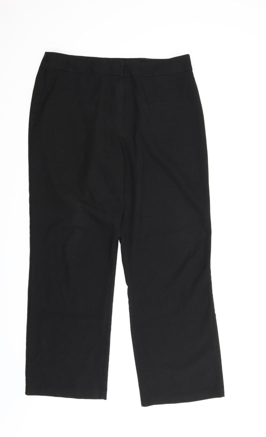 George Womens Black   Trousers  Size 16 L27 in