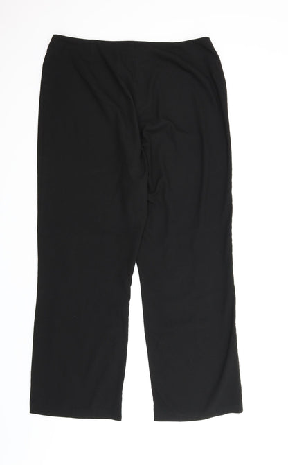 George Womens Black   Trousers  Size 16 L27 in
