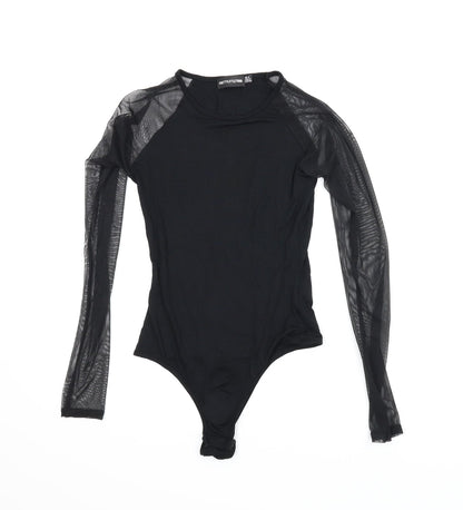 PRETTYLITTLETHING Womens Black   Leotard One-Piece Size 6