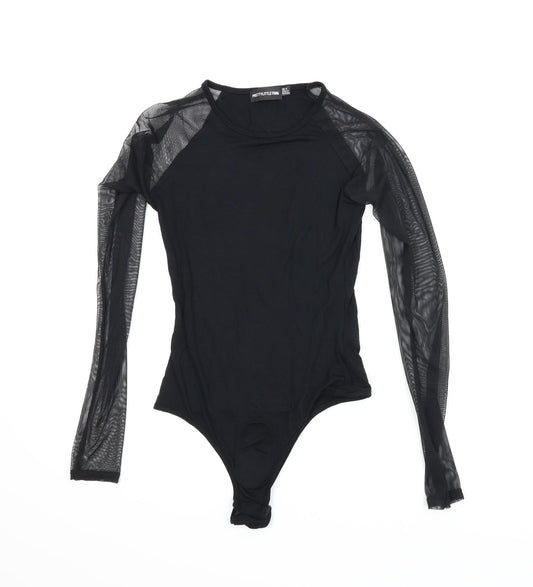 PRETTYLITTLETHING Womens Black   Leotard One-Piece Size 6