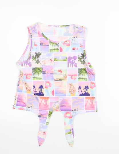 SheIn Girls Multicoloured   Basic Tank Size 11-12 Years