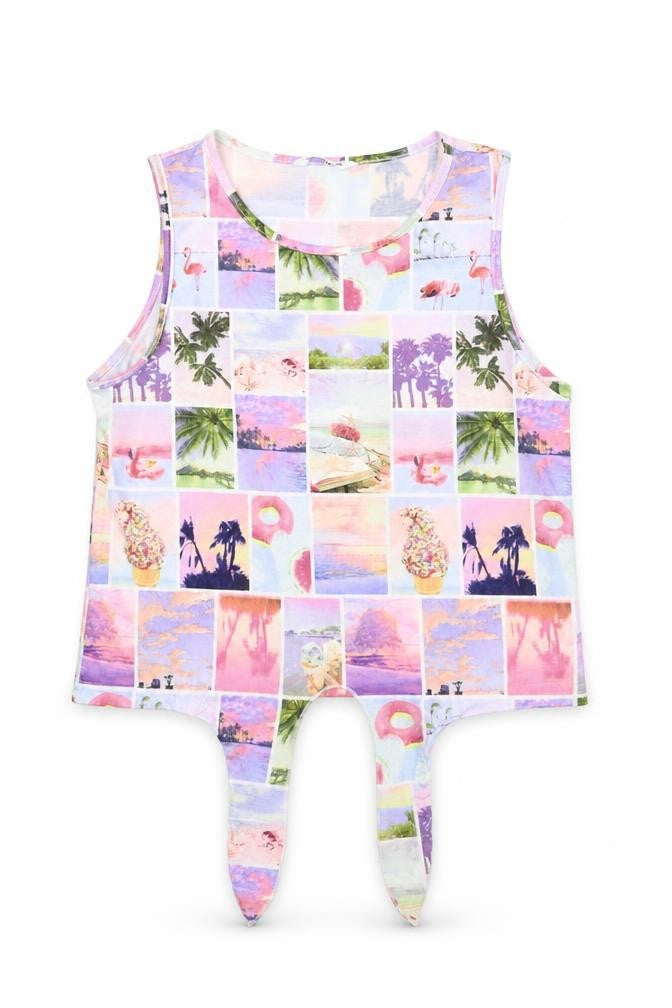 SHEIN Girls Multicoloured   Basic Tank Size 11-12 Years