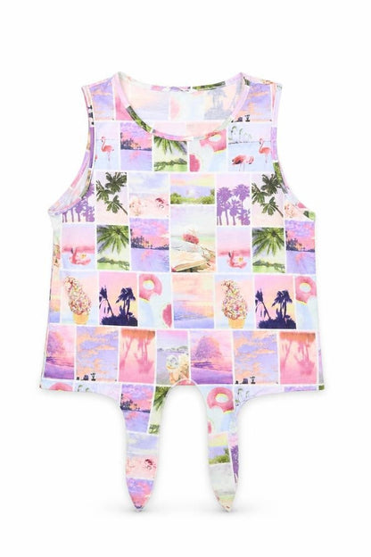 SHEIN Girls Multicoloured   Basic Tank Size 11-12 Years