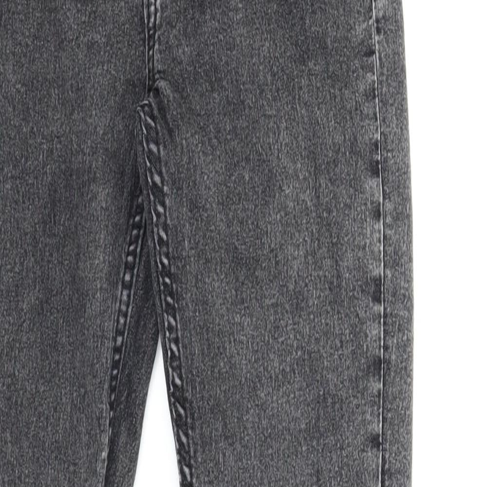 Preworn Girls Grey  Denim Skinny Jeans Size 12-13 Years