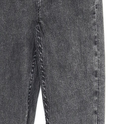 Preworn Girls Grey  Denim Skinny Jeans Size 12-13 Years