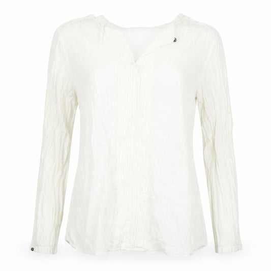 Womens UK Size S Promod White Basic Blouse