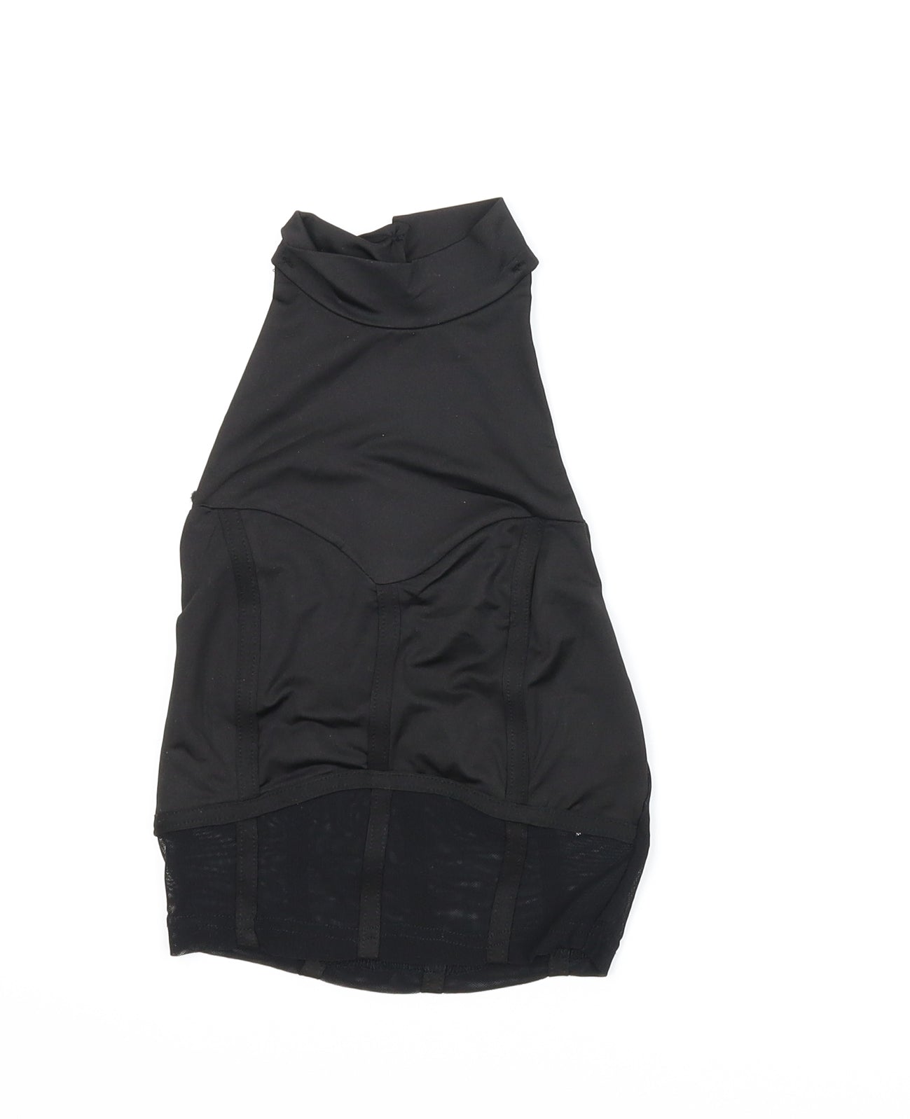 Womens UK Size 8 Femme Luxe Black Basic Tank