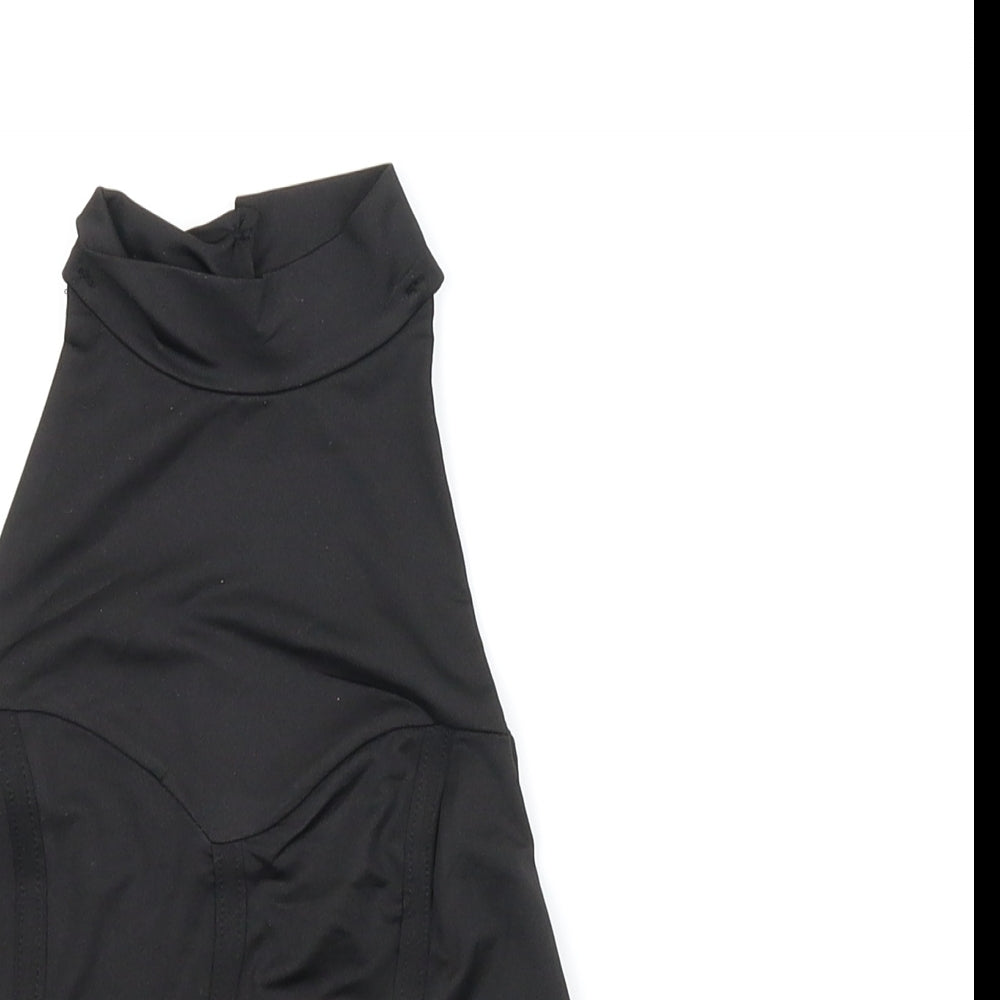 Womens UK Size 8 Femme Luxe Black Basic Tank