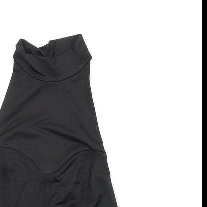Womens UK Size 8 Femme Luxe Black Basic Tank