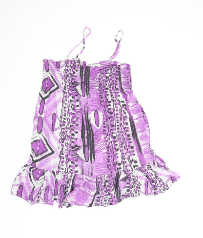 Store Twenty One Womens Purple Animal Print  A-Line  Size 10