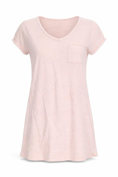 Matalan Womens Pink Striped  Capri Dress Size S