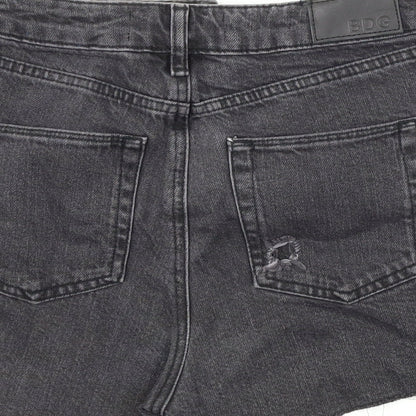 BDG Womens Black  Denim Hot Pants Shorts Size 27 in