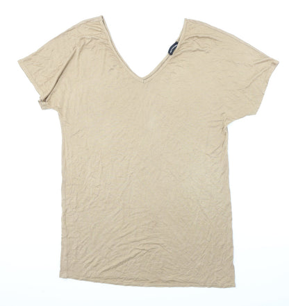 Pretty Little Thing  Womens Brown   Basic T-Shirt Size 12
