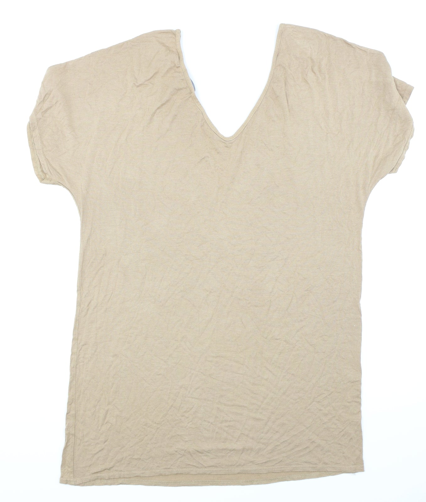 Pretty Little Thing  Womens Brown   Basic T-Shirt Size 12