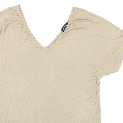 Pretty Little Thing  Womens Brown   Basic T-Shirt Size 12