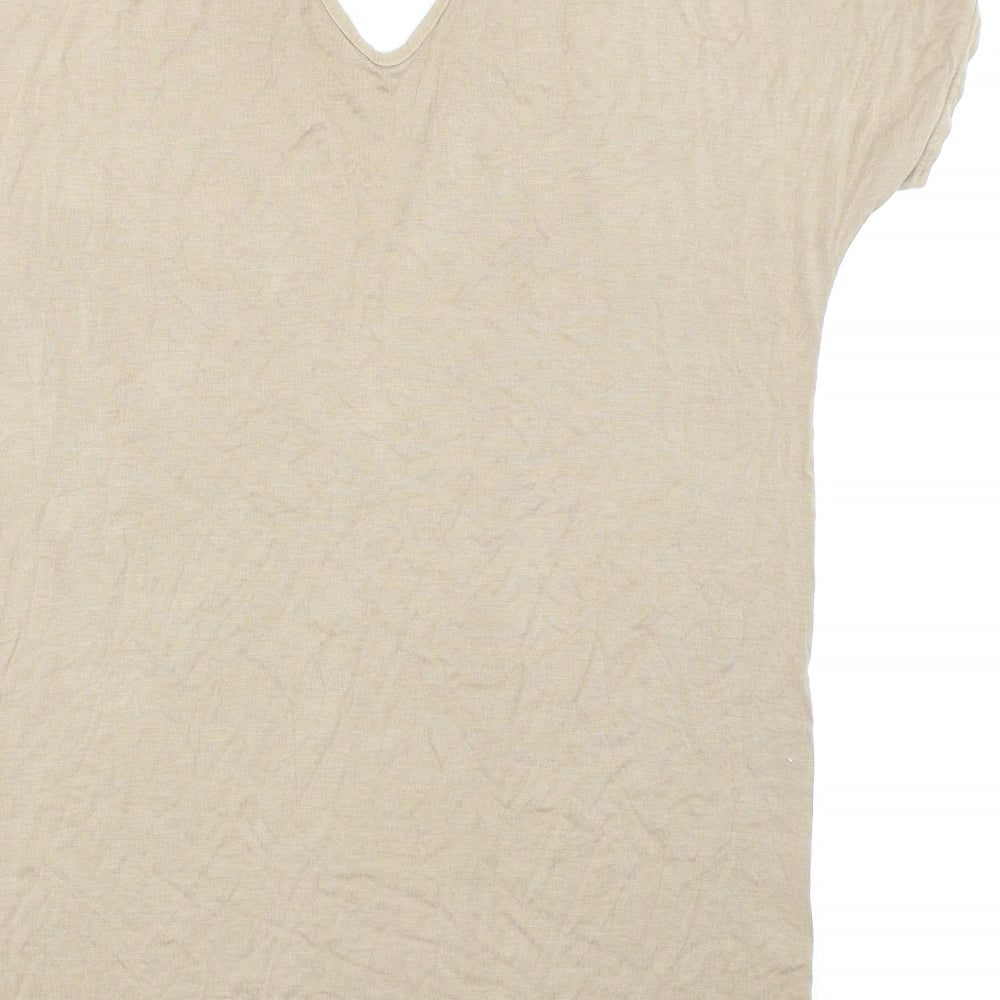 Pretty Little Thing  Womens Brown   Basic T-Shirt Size 12