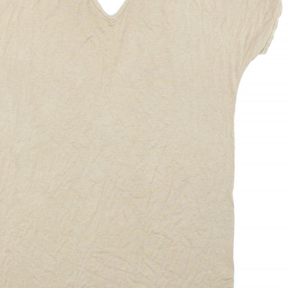 Pretty Little Thing  Womens Brown   Basic T-Shirt Size 12