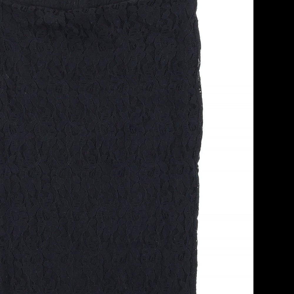 G21 Womens Black   Straight & Pencil Skirt Size 12