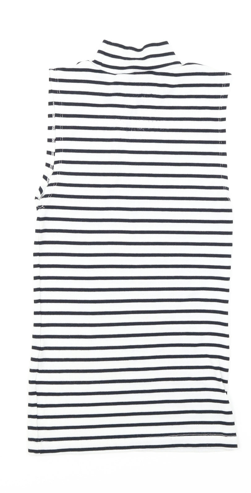 Atmosphere Womens White Striped  Basic Tank Size 6