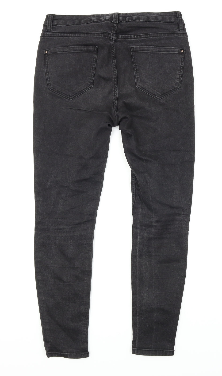 New Look Womens Black  Denim Skinny Jeans Size 12 L25 in