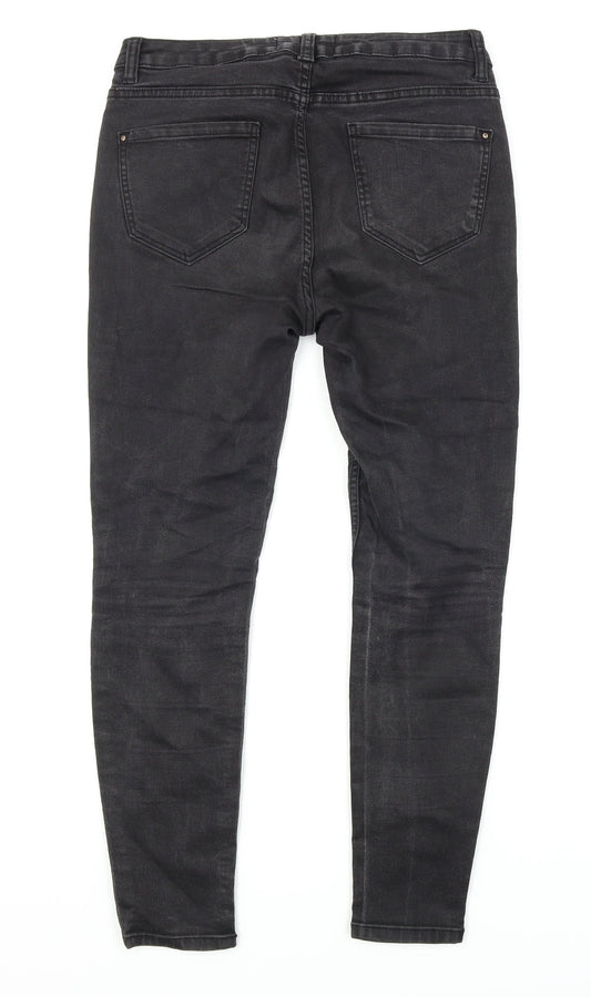 New Look Womens Black  Denim Skinny Jeans Size 12 L25 in