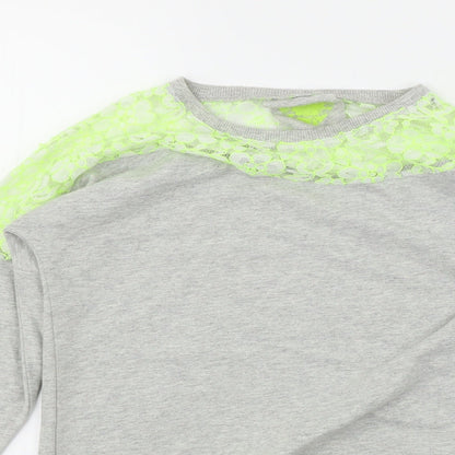 YD Girls Grey   Pullover Sweatshirt Size 12-13 Years