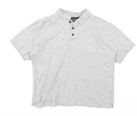 Avenue Mens Grey    Polo Size L