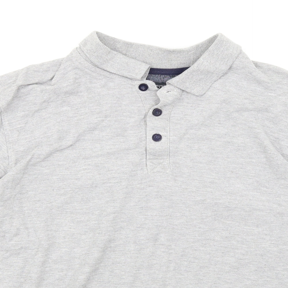 Avenue Mens Grey    Polo Size L
