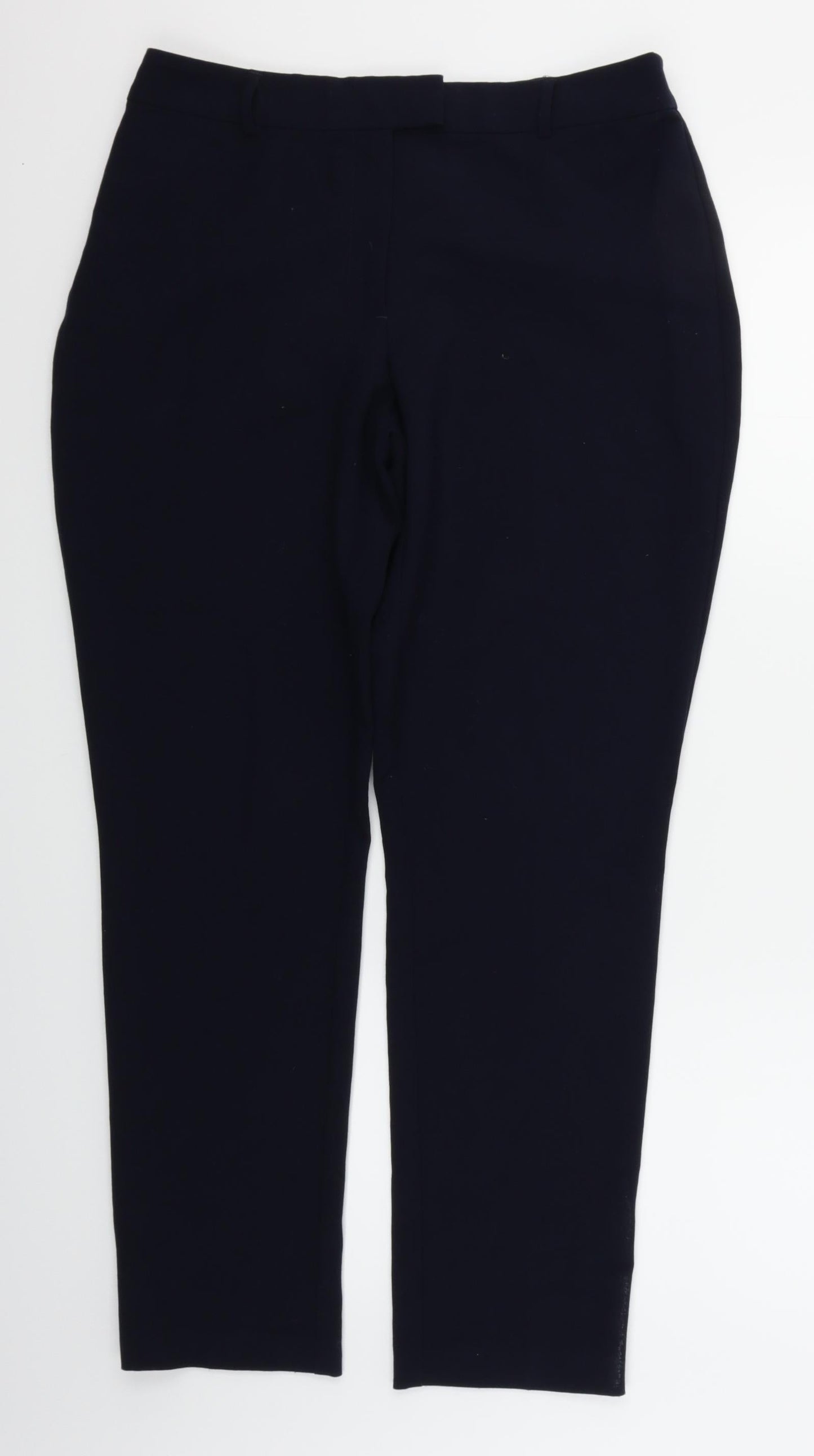 Womens UK Size 12 Collection Regular Fit  Blue Trousers