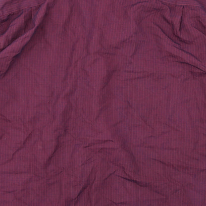 Debenhams Mens Purple Striped   Button-Up Size M